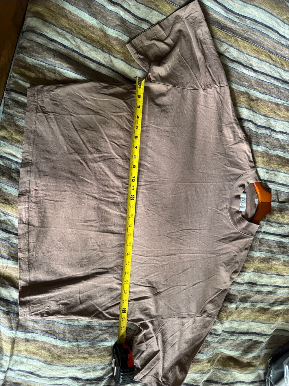 COS Cotton Mock neck Tee, NWOT, M - Picture 6 of 8